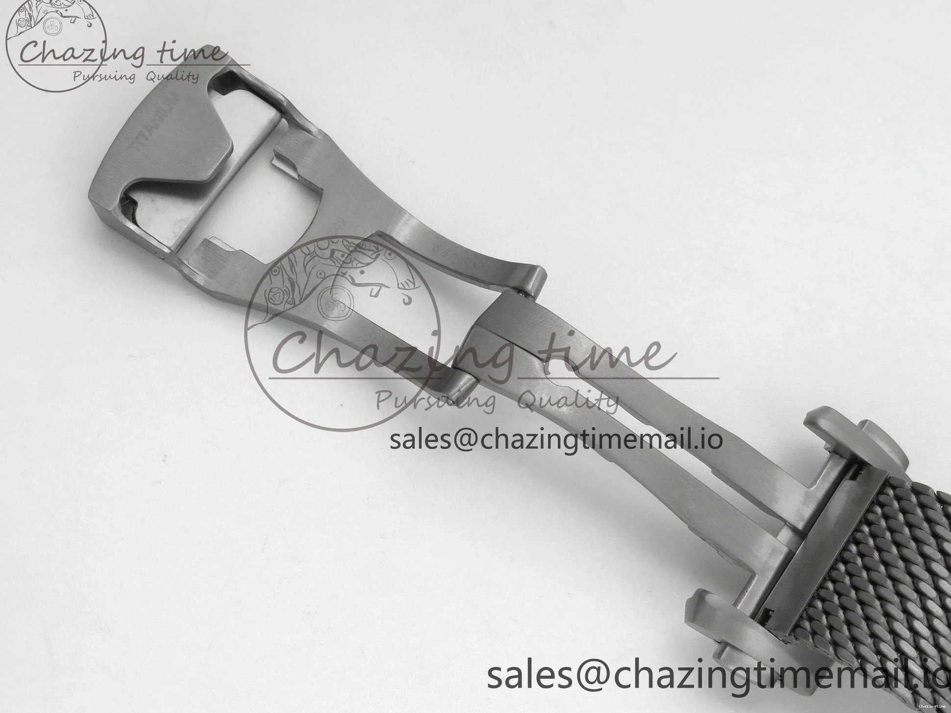 0329 OdorResistant Seamaster 300M Diver Titanium Bronze Gold VSF 1:1 Best Edition Green Dial on Titanium Mesh Bracelet A 7660